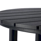Polytrends Laguna Table de bar bistrot ronde 24'' d'extérieur en PEHD tout temps