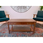 Table basse en bambou massif avec tiroirs