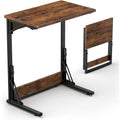 Table d'appoint pliante en C de 24 pouces, petite table de canapé pour ordinateur portable