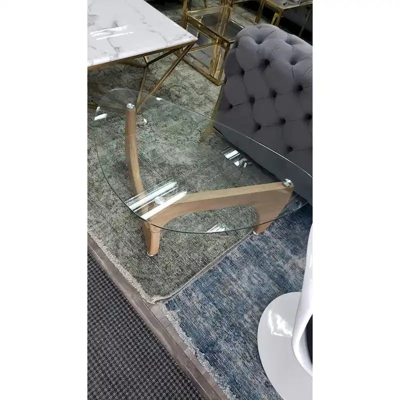 Table basse style rein en bois