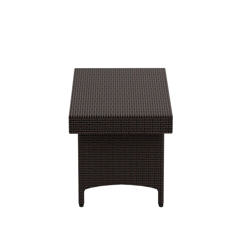Table pliante escamotable réglable en osier Peader Outdoor