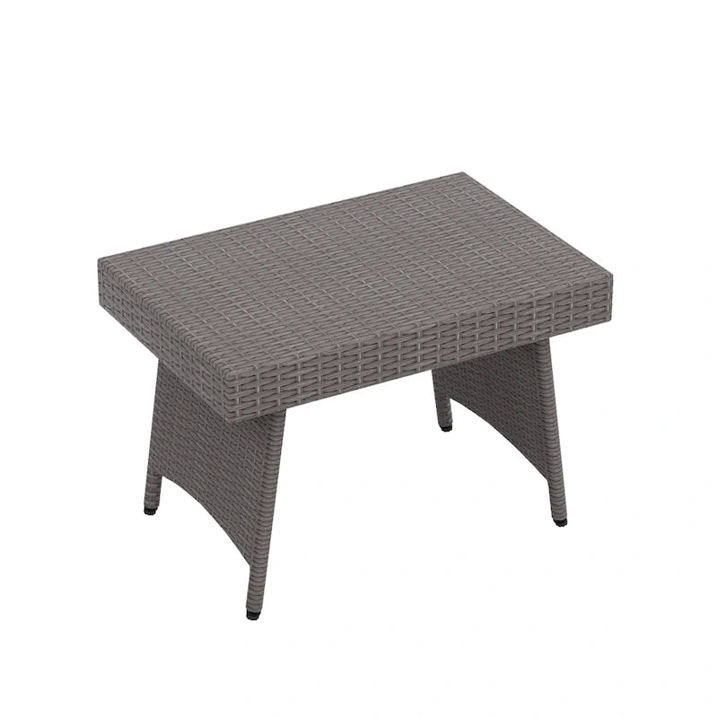 Table pliante escamotable réglable en osier Peader Outdoor
