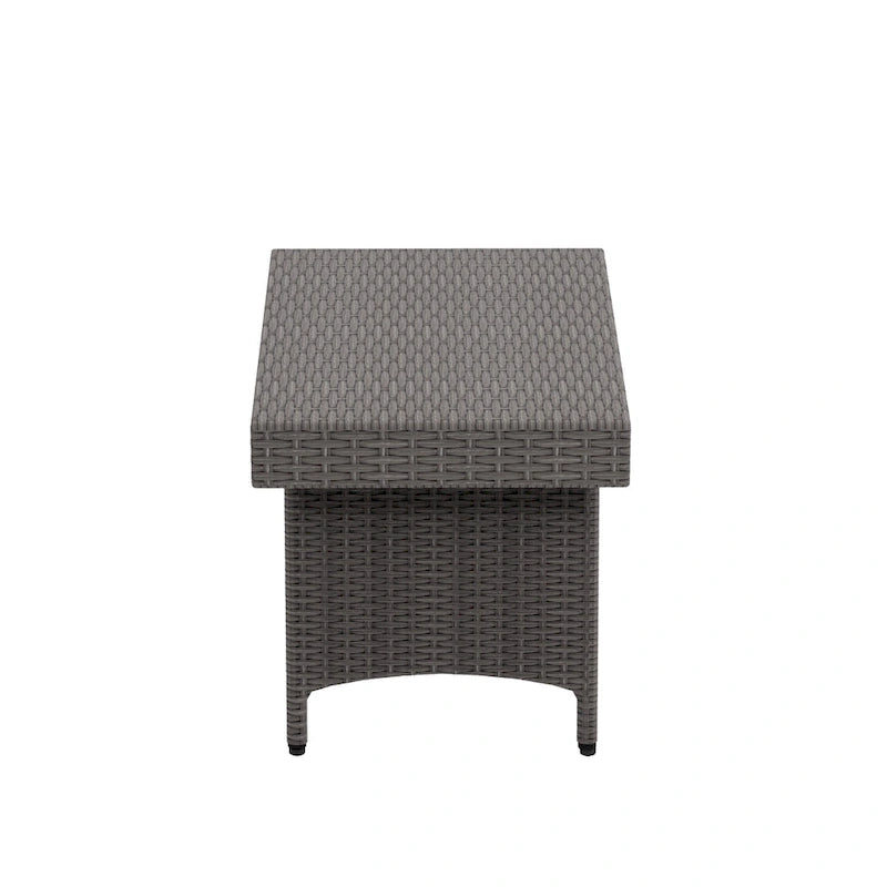 Table pliante escamotable réglable en osier Peader Outdoor