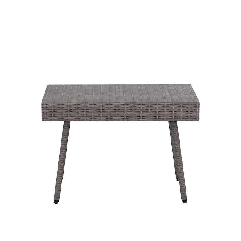 Table pliante escamotable réglable en osier Peader Outdoor