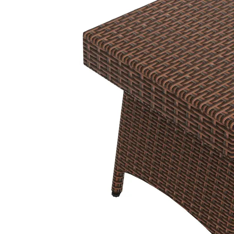 Table pliante escamotable réglable en osier Peader Outdoor