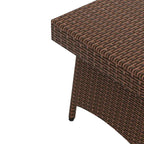 Table pliante escamotable réglable en osier Peader Outdoor