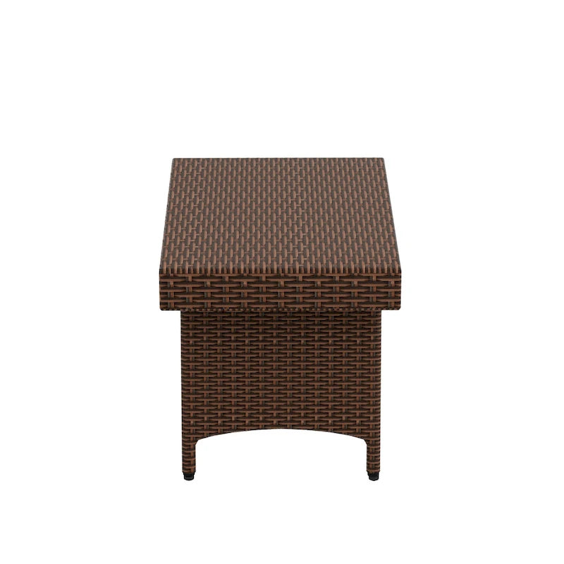 Table pliante escamotable réglable en osier Peader Outdoor