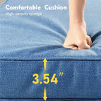 XIZZI Ensemble de mobilier d'extérieur 6 pièces à dossier haut avec fauteuil pivotant