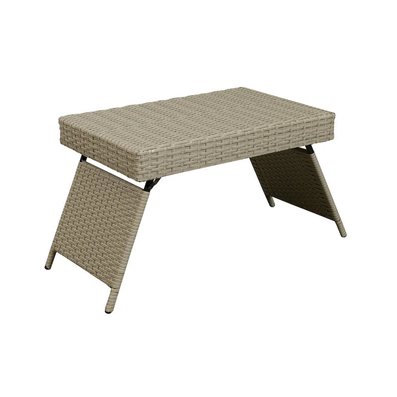 Table en osier pliante portable