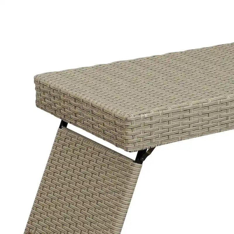 Table en osier pliante portable