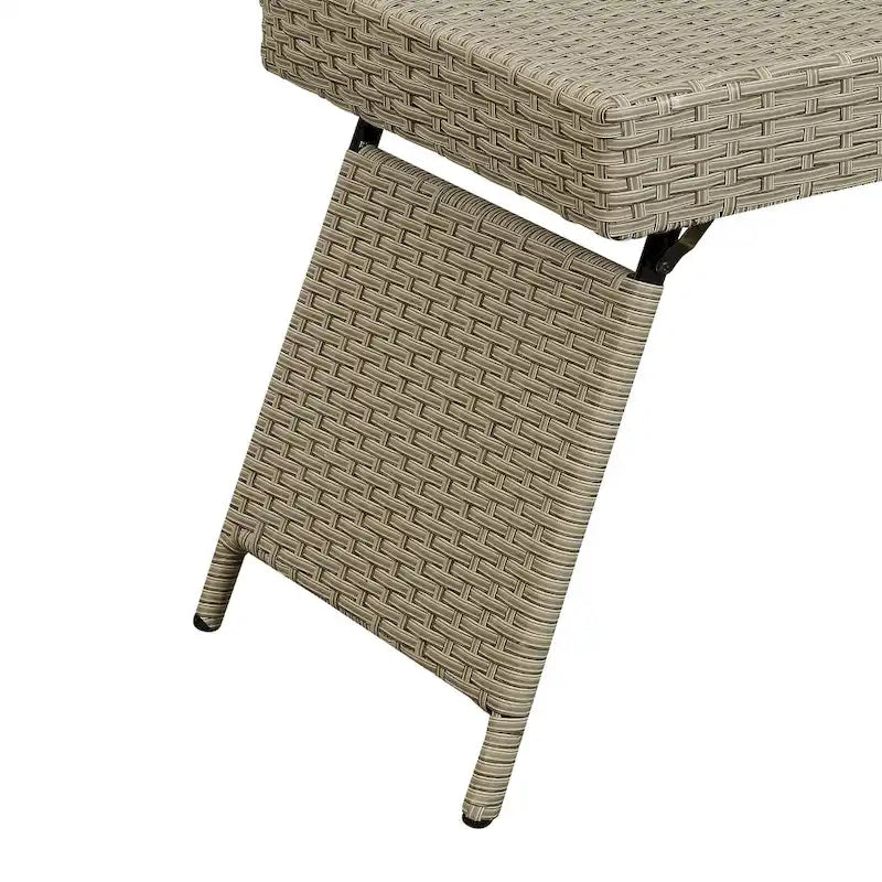 Table en osier pliante portable