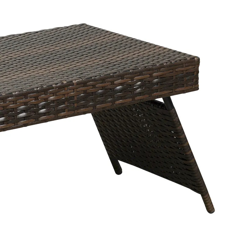 Table en osier pliante portable