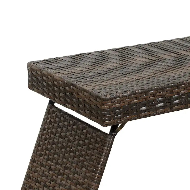 Table en osier pliante portable
