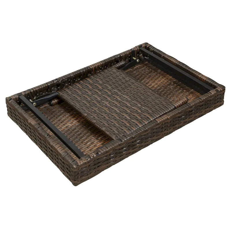 Table en osier pliante portable