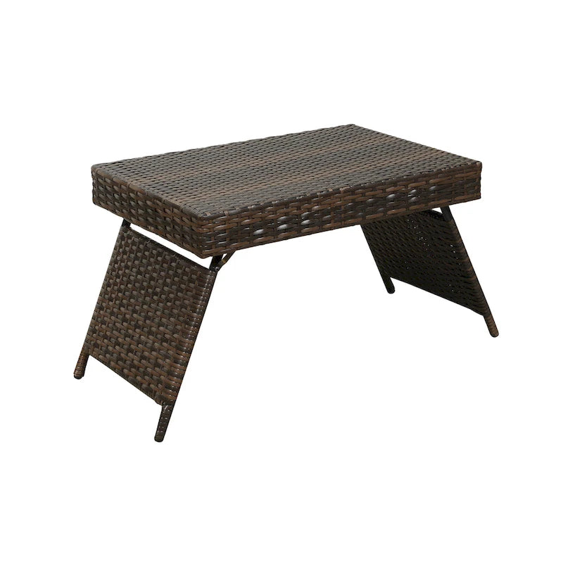 Table en osier pliante portable