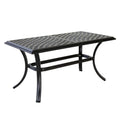 Table basse standard Torino Aluminium 21x42 pouces