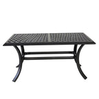 Table basse standard Torino Aluminium 21x42 pouces
