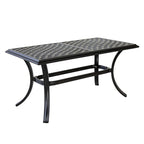 Table basse standard Torino Aluminium 21x42 pouces
