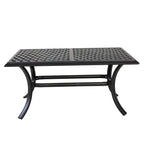 Table basse standard Torino Aluminium 21x42 pouces