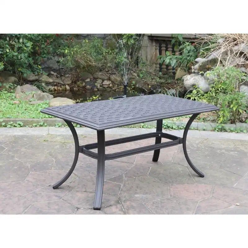 Table basse standard Torino Aluminium 21x42 pouces