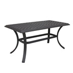 Table basse standard Torino Aluminium 21x42 pouces
