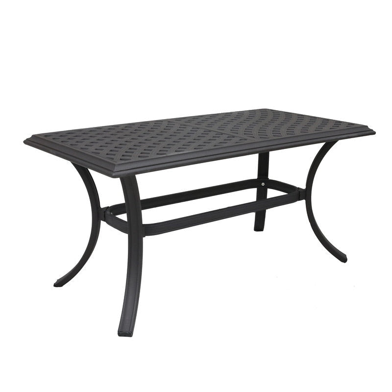 Table basse standard Torino Aluminium 21x42 pouces