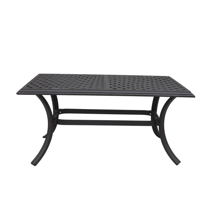 Table basse standard Torino Aluminium 21x42 pouces
