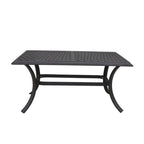 Table basse standard Torino Aluminium 21x42 pouces