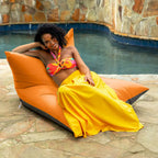 Chaise longue pouf Deshi Sunbrella Patio par Havenside Home