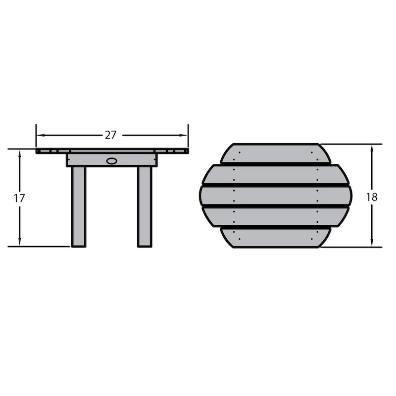 Table d'appoint d'extérieur HIGHWOOD
