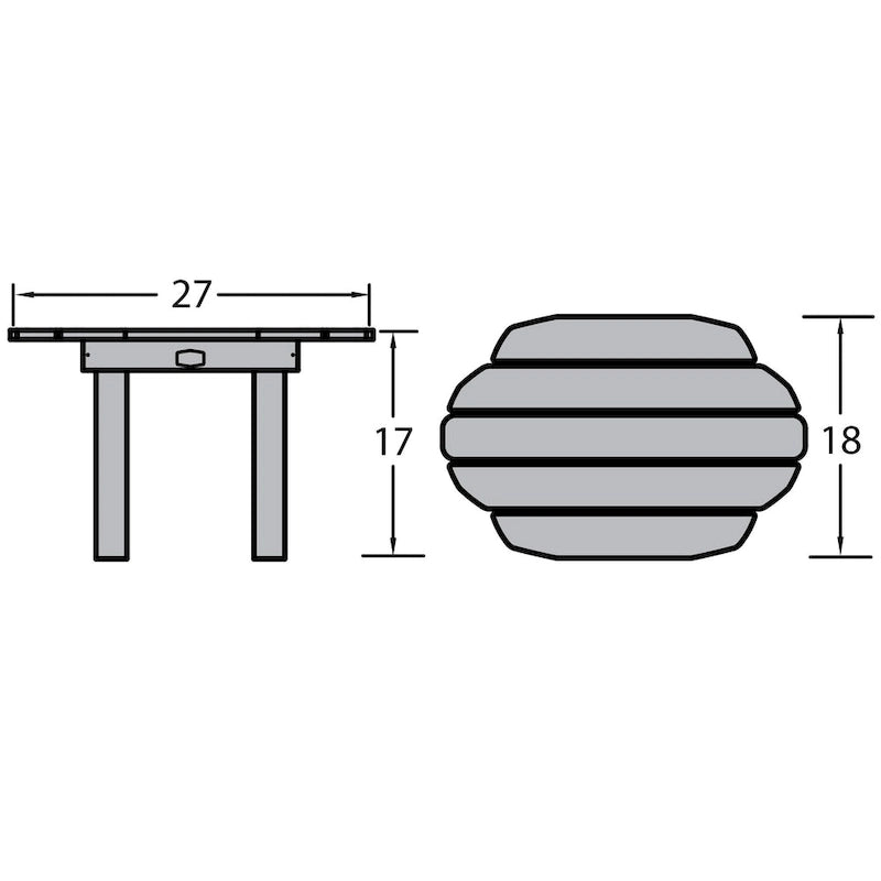 Table d'appoint d'extérieur HIGHWOOD