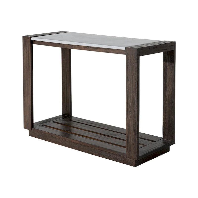 Table console rectangulaire en bois de pin COSICOZY pour l'extérieur