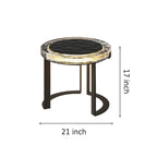 Table d'appoint de jardin solaire à LED pour l'extérieur