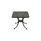 Table d'appoint d'extérieur en aluminium