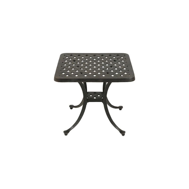 Table d'appoint d'extérieur en aluminium