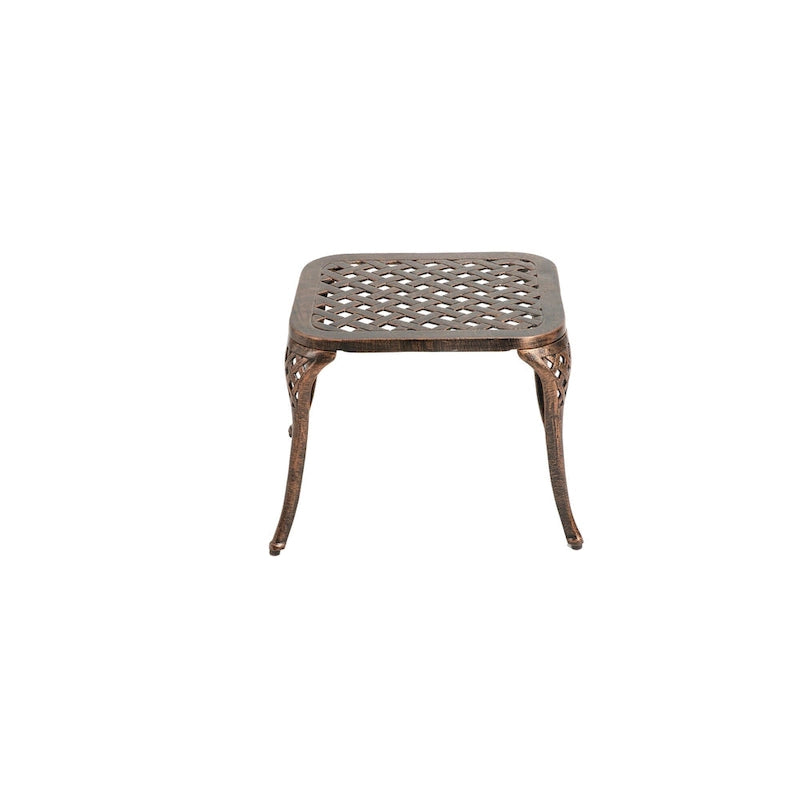Table d'appoint d'extérieur en aluminium