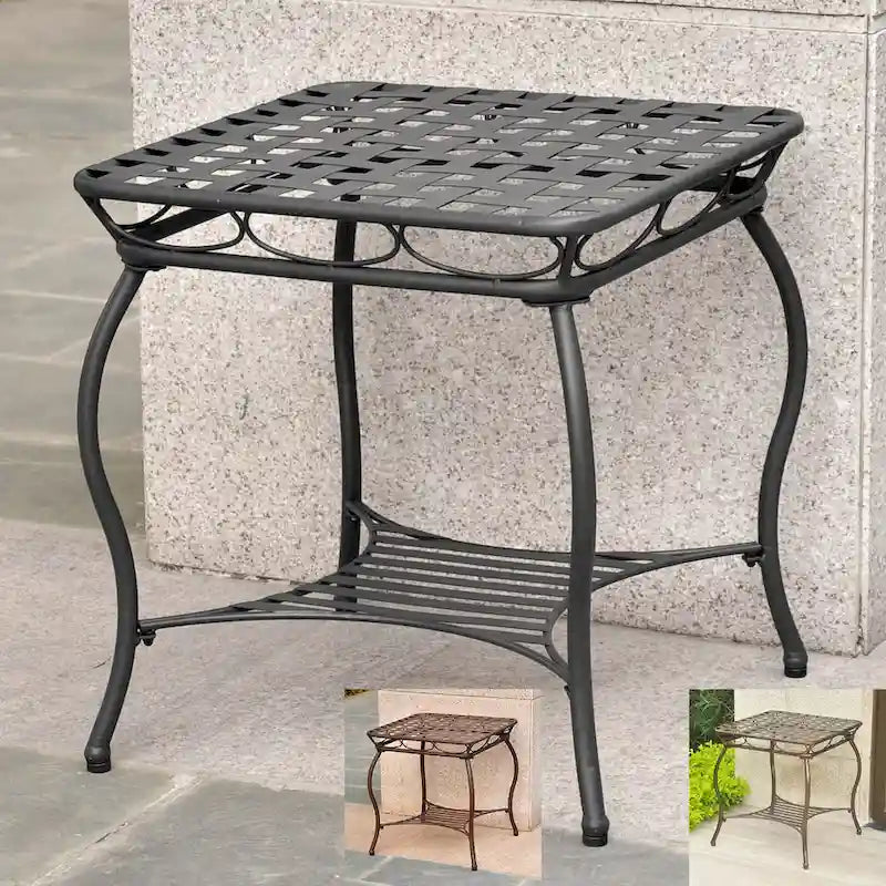 Santa Fe Nailhead 20-inch Side Table