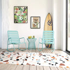 Table d'appoint Roberta de la collection Novogratz Poolside Gossip, utilisable en intérieur comme en extérieur