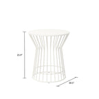 Table d'appoint Roberta de la collection Novogratz Poolside Gossip, utilisable en intérieur comme en extérieur