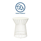 Table d'appoint Roberta de la collection Novogratz Poolside Gossip, utilisable en intérieur comme en extérieur