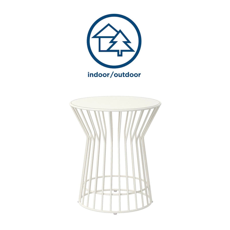 Table d'appoint Roberta de la collection Novogratz Poolside Gossip, utilisable en intérieur comme en extérieur