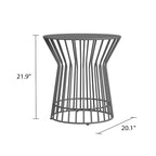 Table d'appoint Roberta de la collection Novogratz Poolside Gossip, utilisable en intérieur comme en extérieur
