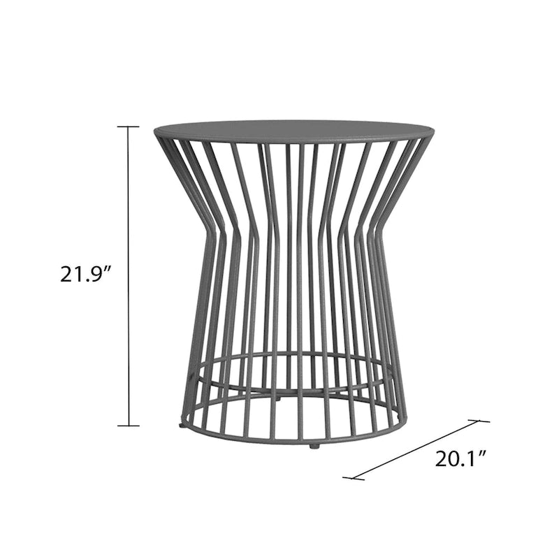 Table d'appoint Roberta de la collection Novogratz Poolside Gossip, utilisable en intérieur comme en extérieur