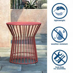 Table d'appoint Roberta de la collection Novogratz Poolside Gossip, utilisable en intérieur comme en extérieur