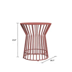 Table d'appoint Roberta de la collection Novogratz Poolside Gossip, utilisable en intérieur comme en extérieur