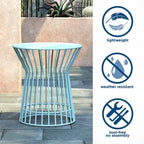 Table d'appoint Roberta de la collection Novogratz Poolside Gossip, utilisable en intérieur comme en extérieur