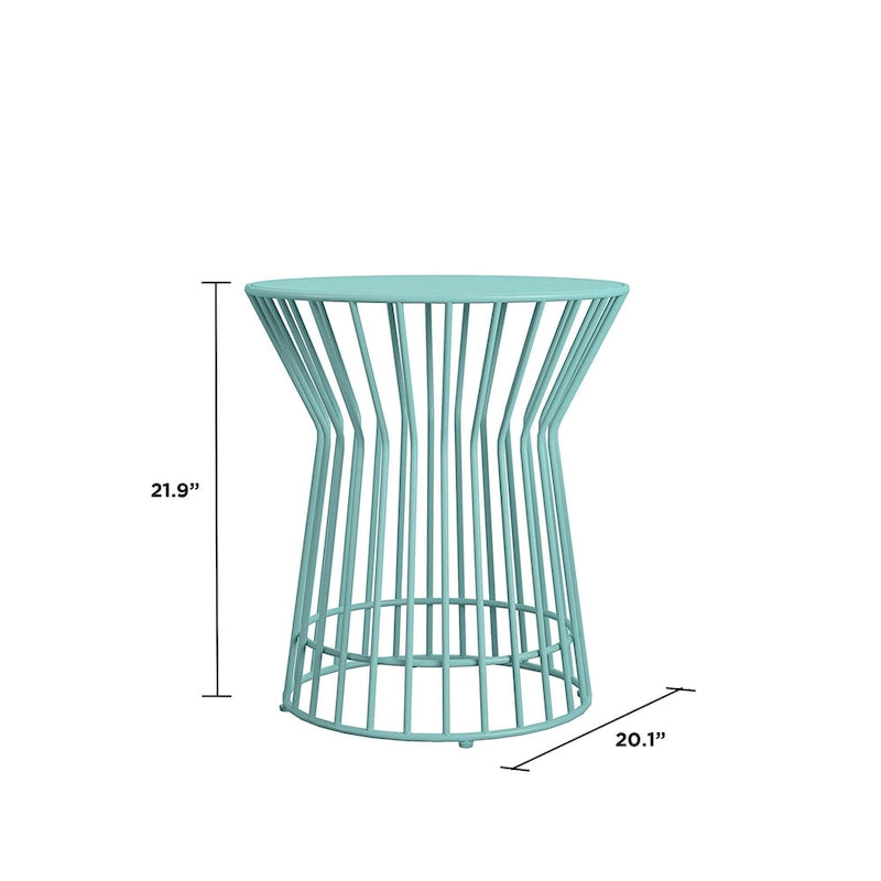 Table d'appoint Roberta de la collection Novogratz Poolside Gossip, utilisable en intérieur comme en extérieur