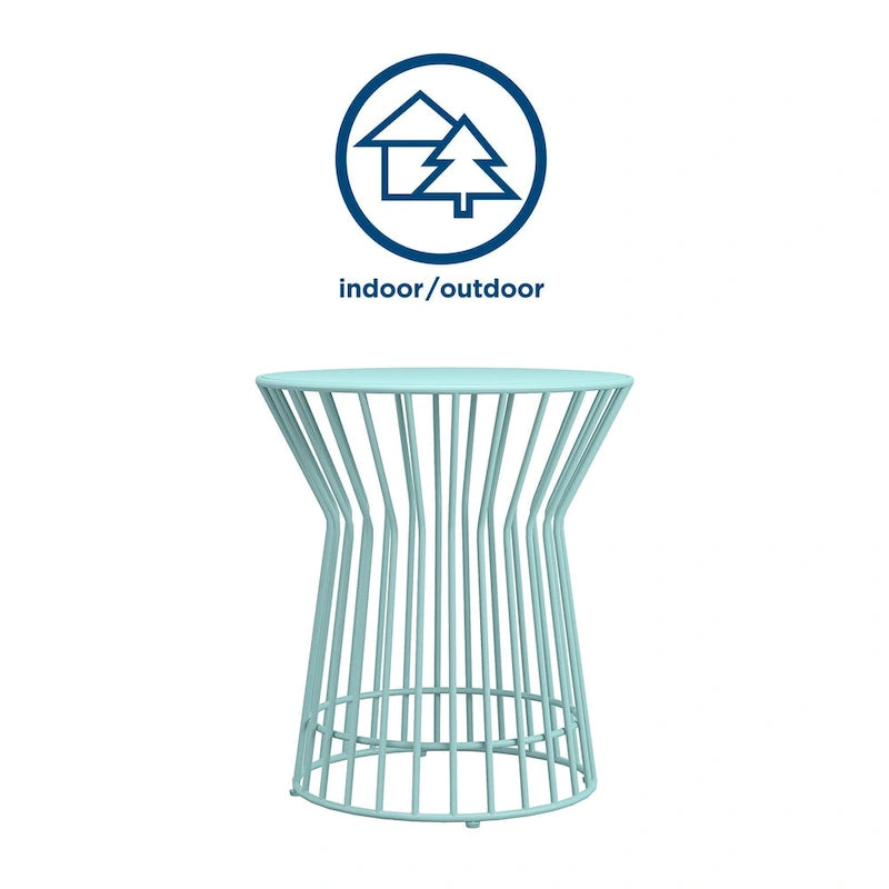 Table d'appoint Roberta de la collection Novogratz Poolside Gossip, utilisable en intérieur comme en extérieur