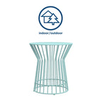 Table d'appoint Roberta de la collection Novogratz Poolside Gossip, utilisable en intérieur comme en extérieur