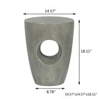 Table d'appoint d'extérieur en béton Adeco